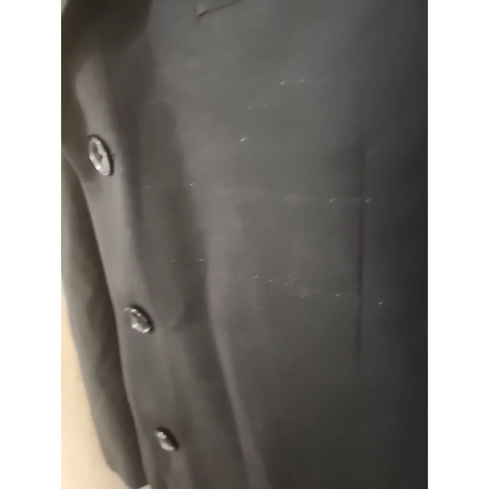 Blazer Riccardo Designed In Italia Men's Black Suit Jacket 46L Very Nice